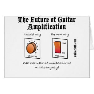Avenir d'amplification de guitare sur le blanc