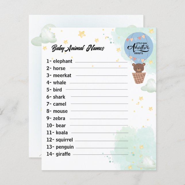 aventure attend Bear fun douche bébé animal jeu (Devant / Derrière)