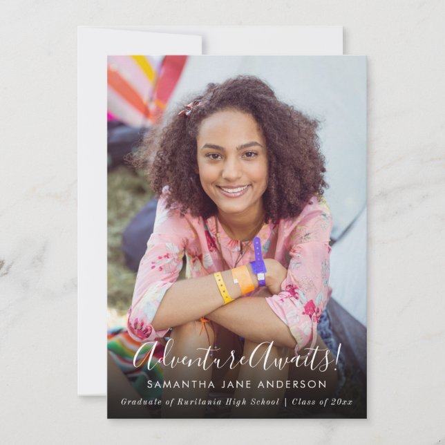 Aventure Attend | Faire-part d'obtention d'une lic (Devant)