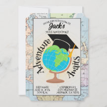 Aventure Attend Graduation Party Invitation