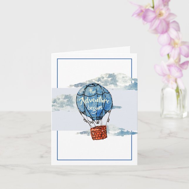 Aventure commence Félicitations Carte de voeux (Orchidée)