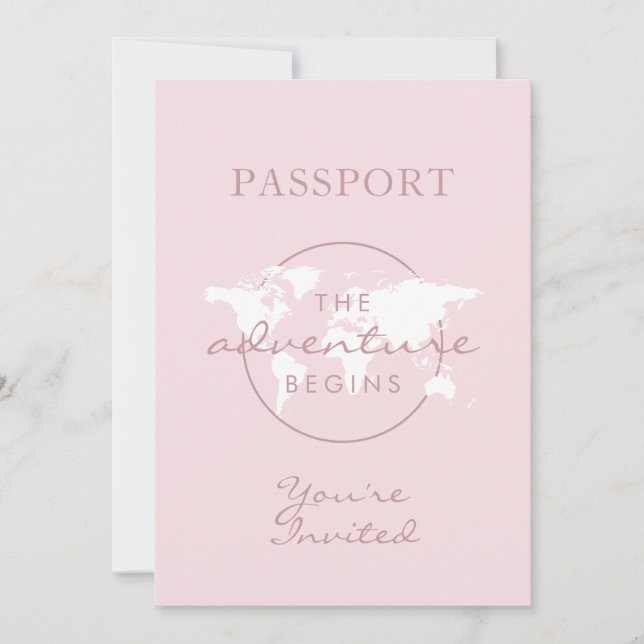 Aventure commence thème Voyage Passeport Baby show (Devant)