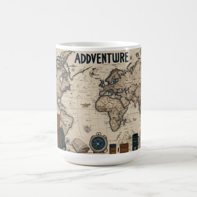 Aventure : Conception minimaliste de Mug inspirée  (Centre)