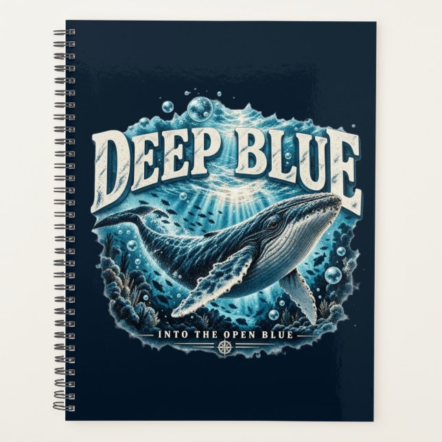 Aventure de baleine bleu profond océan  (Devant)