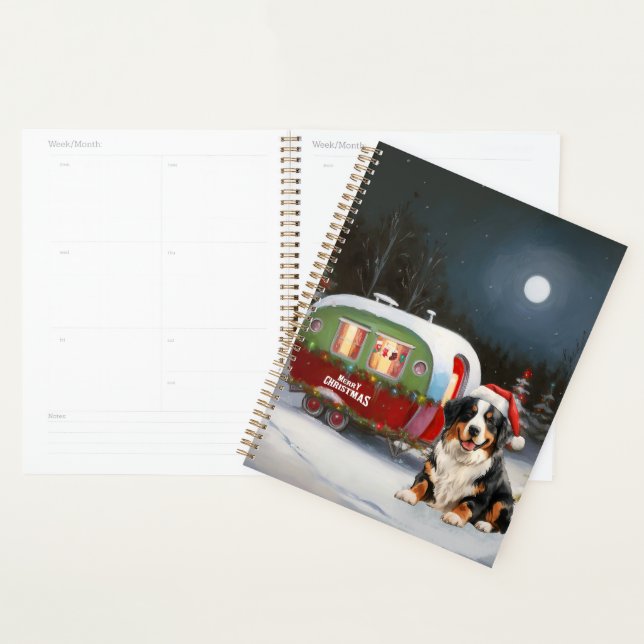 Aventure de Noël en caravane avec un bouvier berno (Devant avec enveloppe)