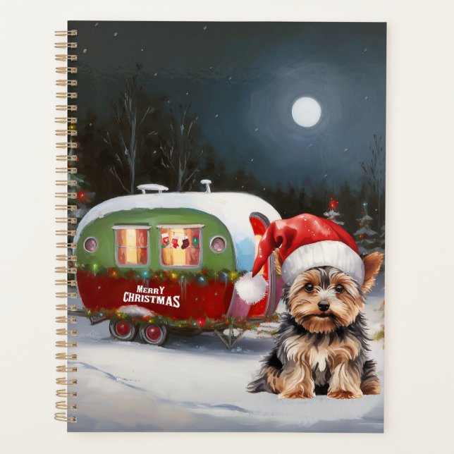 Aventure de Noël en caravane de Yorkshire Terrier (Devant)