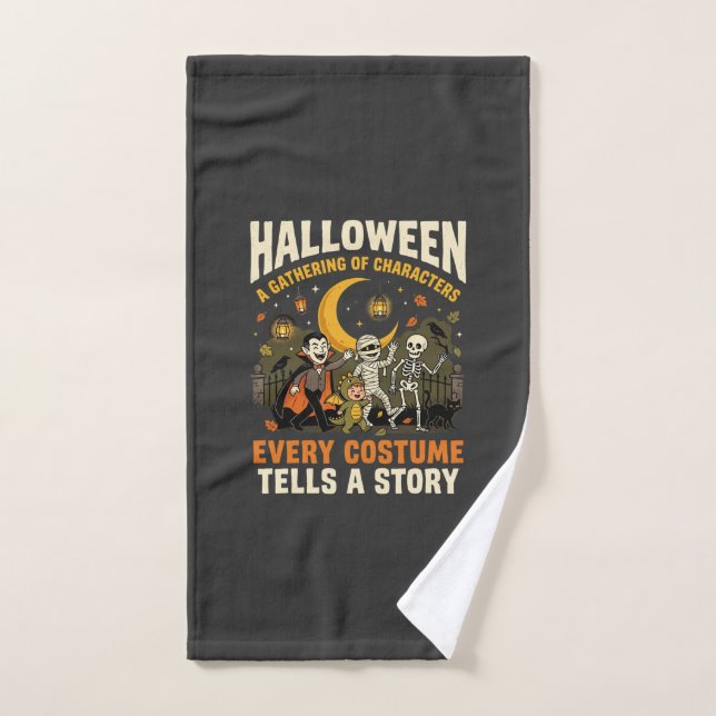 Aventure de nuit de costume d'Halloween (Serviette à main)