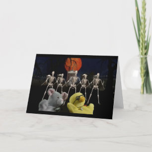 Aventure d'Halloween. Carte de vœux