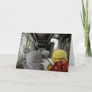 Aventure d'Halloween. Carte de vœux