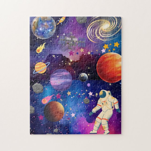 Aventure Galactique Puzzle Spatial pour Enfants –  (Vertical)