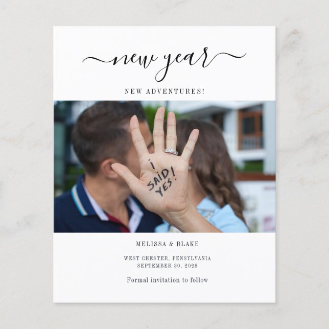 Aventures du Nouvel An Enregistrer la date Annonce (Devant)