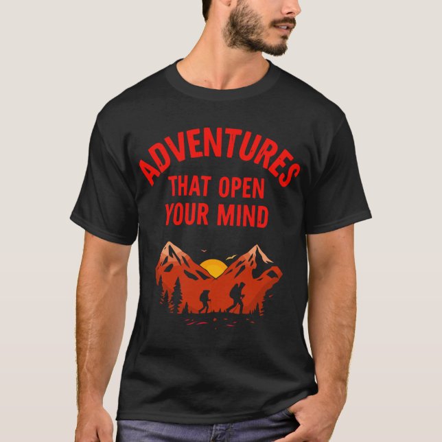 Aventures Qui Ouvrent Votre Esprit T-Shirt Design (Devant)