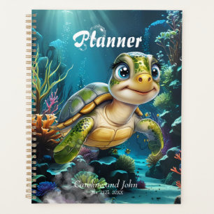 Aventures sous-marines avec la tortue joyeuse.