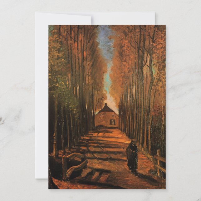 Avenue des peupliers à l'automne par Vincent van G (Devant)