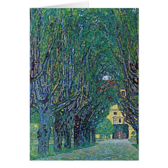 Avenue In Schloss Kammer Park par Gustav Klimt (Devant)
