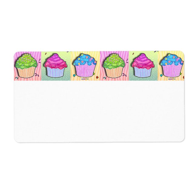 AVERA ÉTIQUETTE - CUPCAKES Pop Art (Devant)