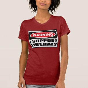 Avertissant JE SOUTIENS le T-shirt foncé des