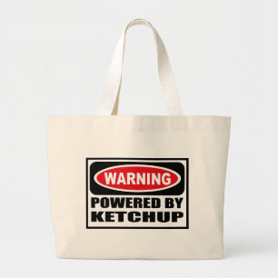 Avertissement ACTIONNÉ PAR le sac de KETCHUP