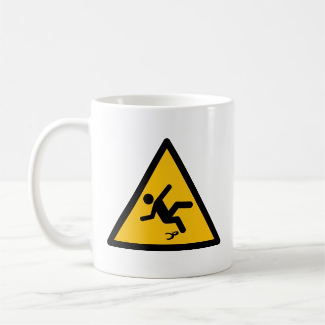 Avertissement Banana Peel Slippere Coffee Mug (Gauche)