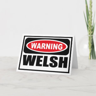 Avertissement Carte de voeux WELSH