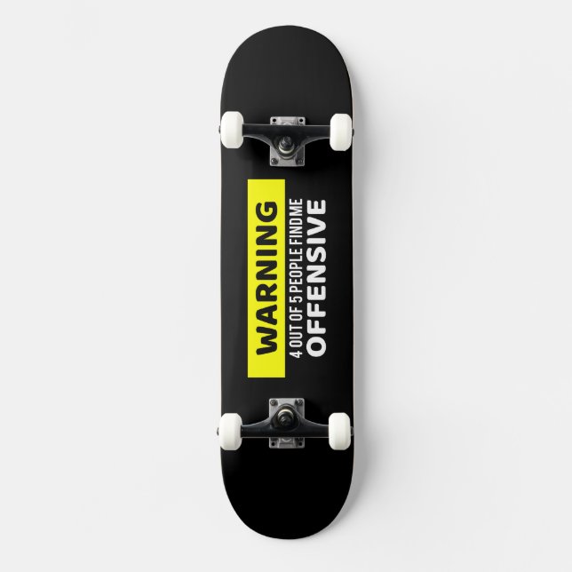 Avertissement Conception Offensive de skateboard (Recto)