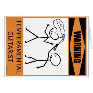 Avertissement Guitariste Temperamental