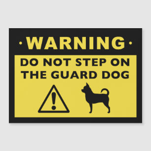 Avertissement humoristique de chien de garde de