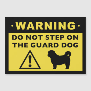 Avertissement humoristique de chien de garde de