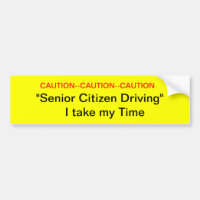 Avertissement Les seniors Conducteurs Sticker