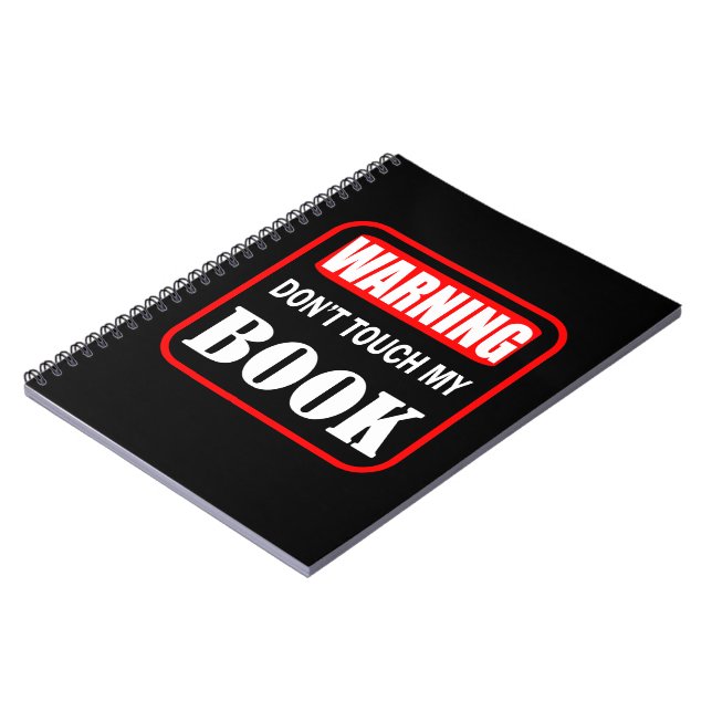 Avertissement ne touchez pas à mon livre (Côté gauche)