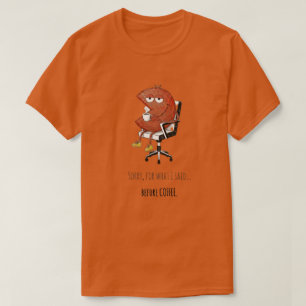 Avertissement officiel avant café T-Shirt drôle d'