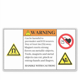 Avertissement peut être nuisible Étiquette