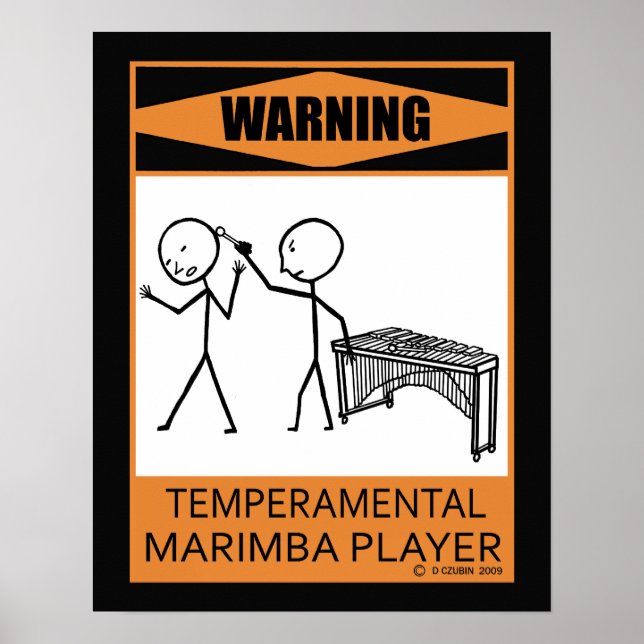 Avertissement Poster du Joueur Temperamental Marim (Devant)