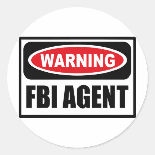 Avertissement Sticker de l'agent du FBI