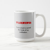 Avertissement : Vous dépassez ma tasse de médicame