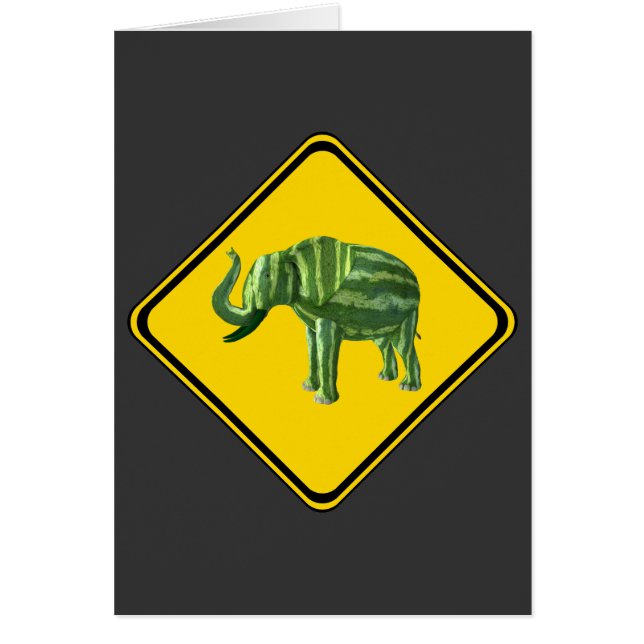 Avertissement : Watermelon Elephant Crossing ! (Devant)