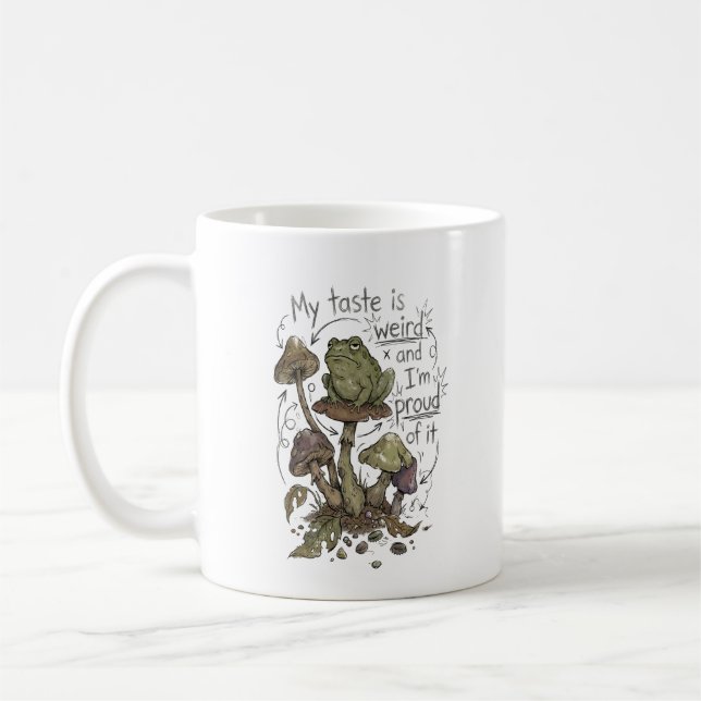 Aveu de mauvais goût – Tasse drôle de champignon (Gauche)