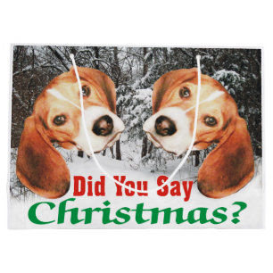 Avez-vous dit le Joyeux Noël ? Sac de cadeau de