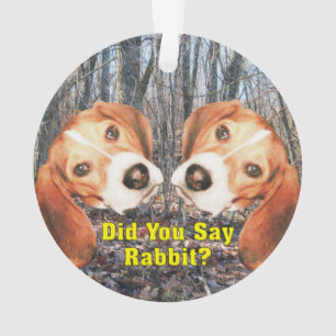 Avez-vous dit le lapin ? Ornement de Noël de