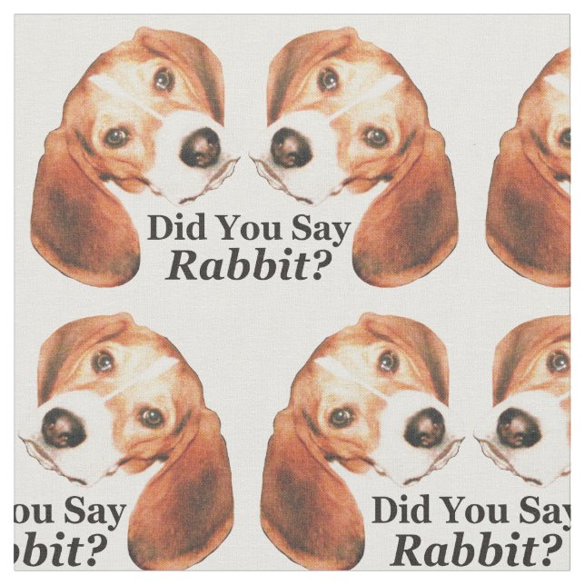 Avez-vous dit le lapin ? Tissu de beagle à hurler (Fermer)