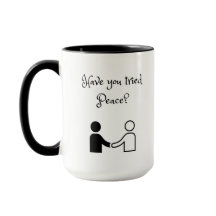 Avez-vous essayé la Mug de la paix ?