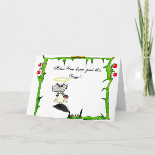 Avez-vous été bon cette année ? - Carte de Noël