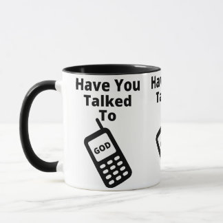 Avez-Vous Parlé À Dieu Mug À Deux Tons