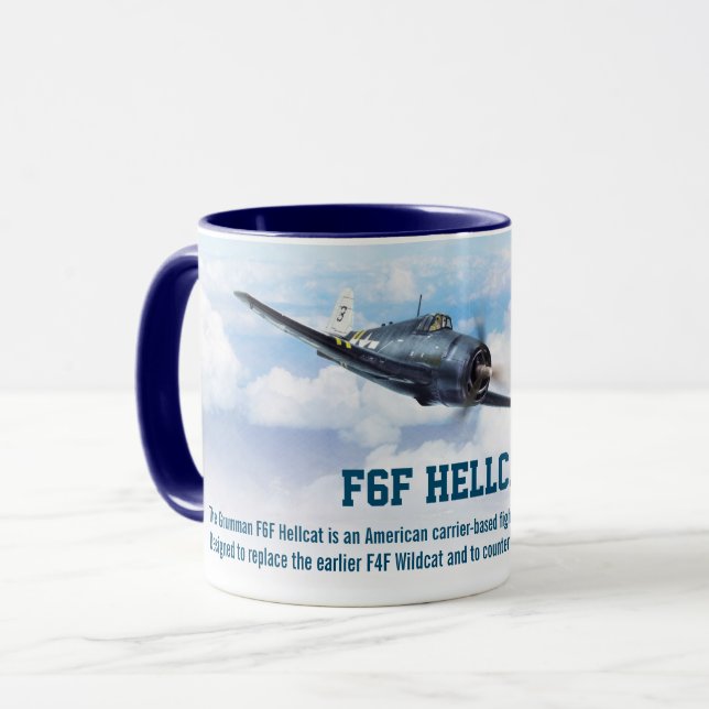 Aviation Art Mug "F6F Hellcat" (Devant gauche)