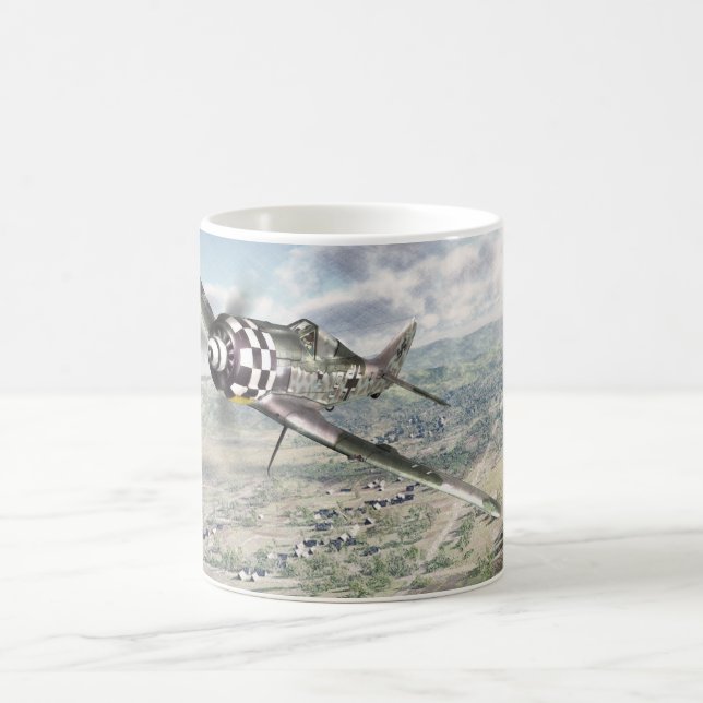 Aviation Art mug "Focke-Wulf FW-190A-6 " (Centre)