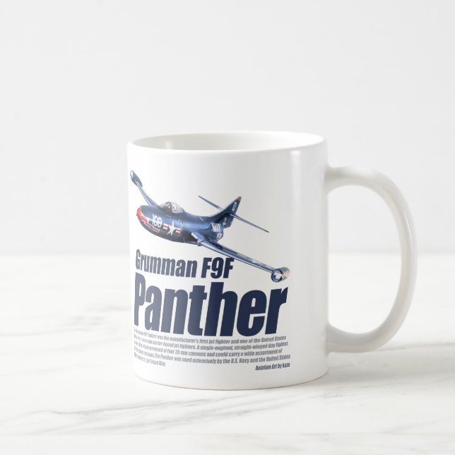 Aviation Art mug "Grumman F9F Panther" (Droite)