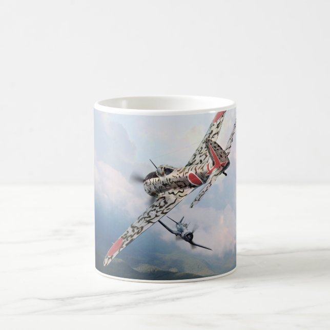 Aviation Art mug  "Nakajima Ki-43　隼　Oscar" (Centre)