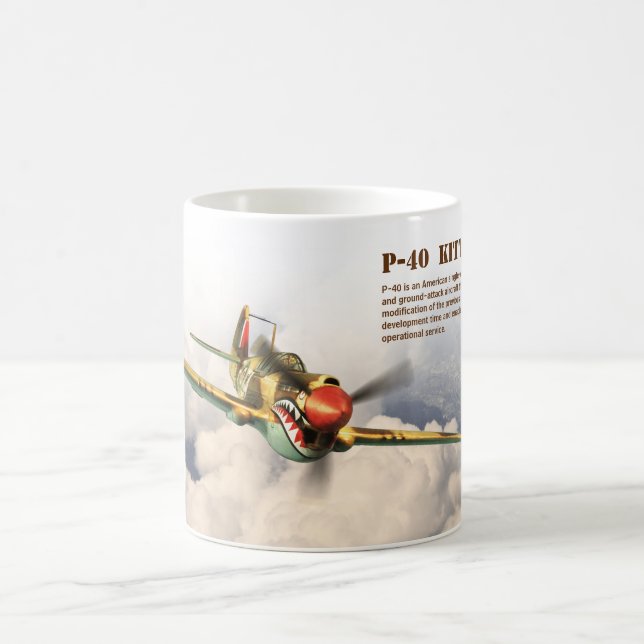 Aviation Art Mug "P-40  Kittyhawk" (Centre)