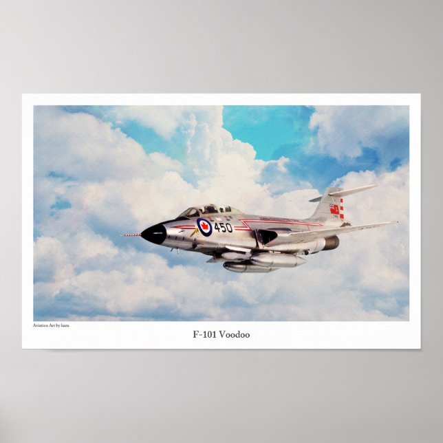 Aviation Art Poster "F-101 Voodoo" (Devant)