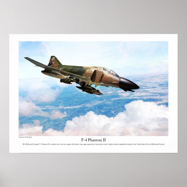 Aviation Art Poster "F-4 Phantom II" (Devant)